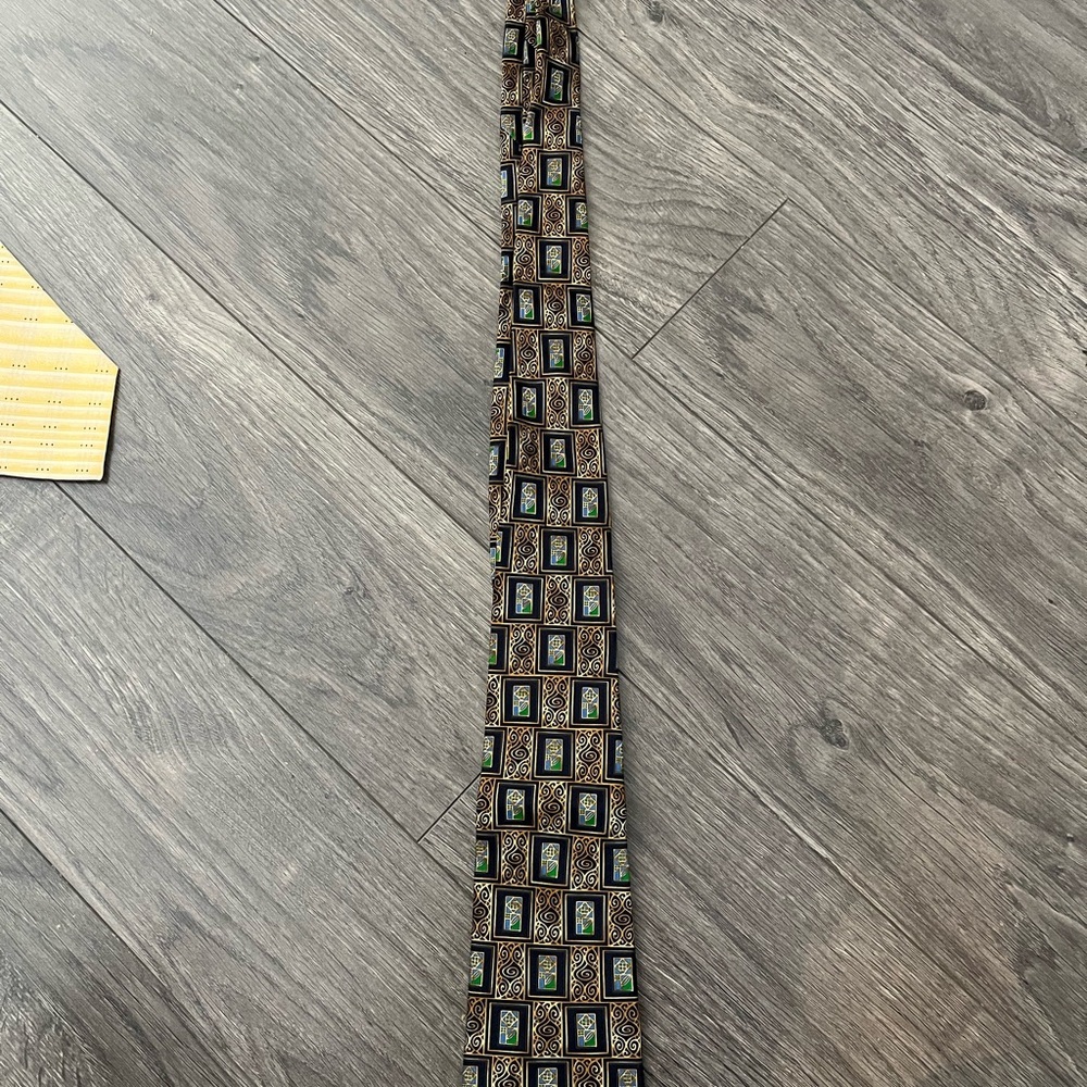 Lanvin Geometric Patterned Tie image 4